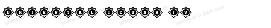 Oriental Icons IV字体转换